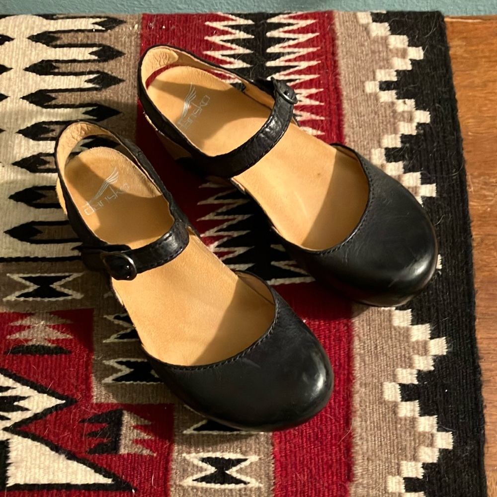 Dansko Black Sandals with Adjustable Strap